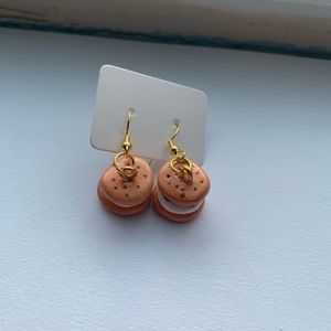 Ice cream cookie sandwich earrings